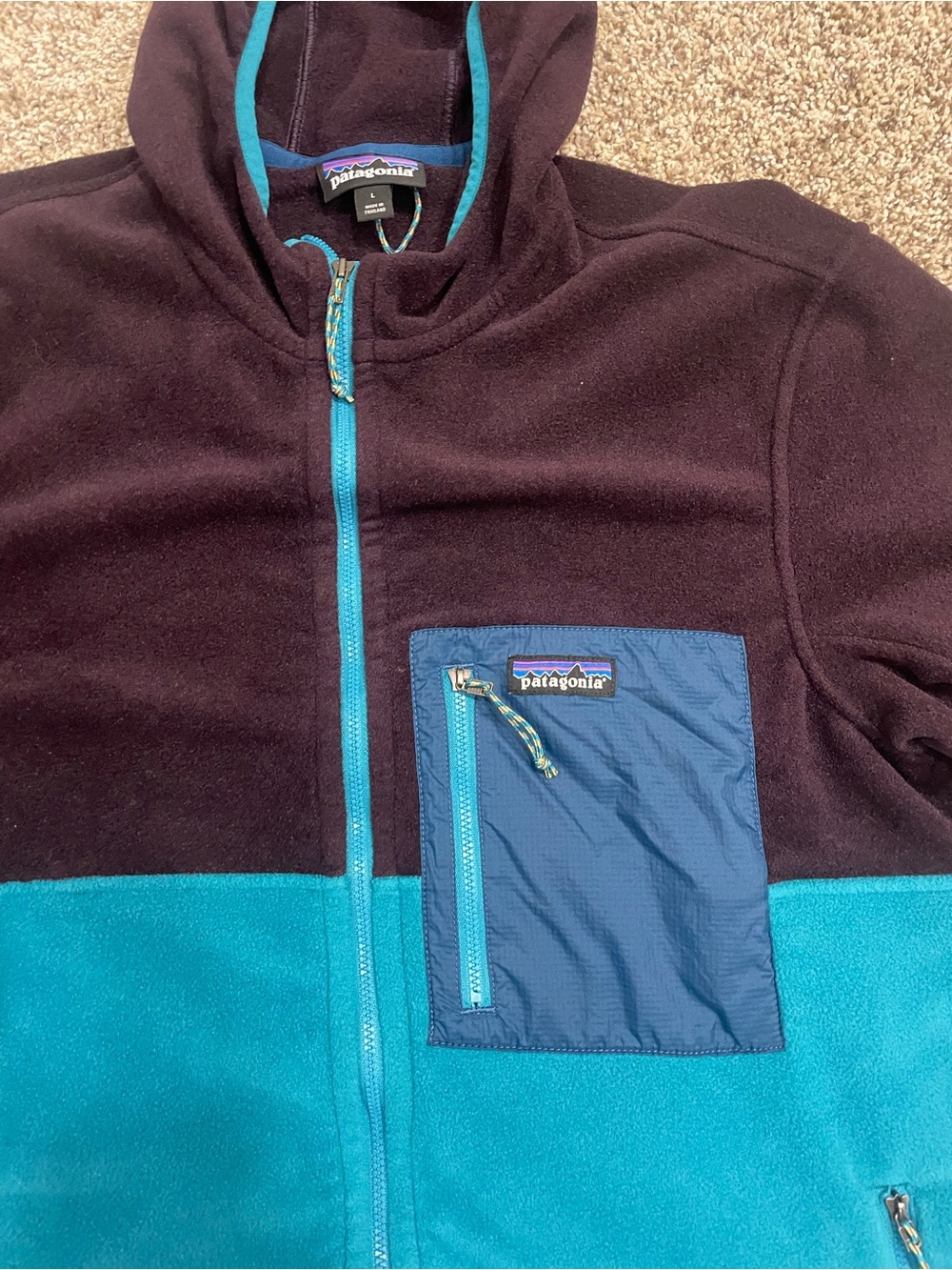 Patagonia microdini hoody size large - Picture 3 of 11
